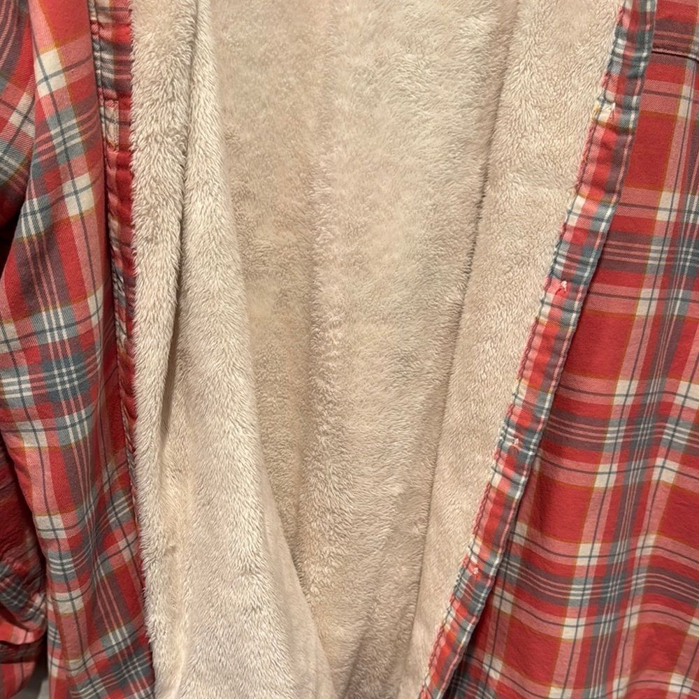 Red Plaid Button-Up Shirt - Picture 5 of 8